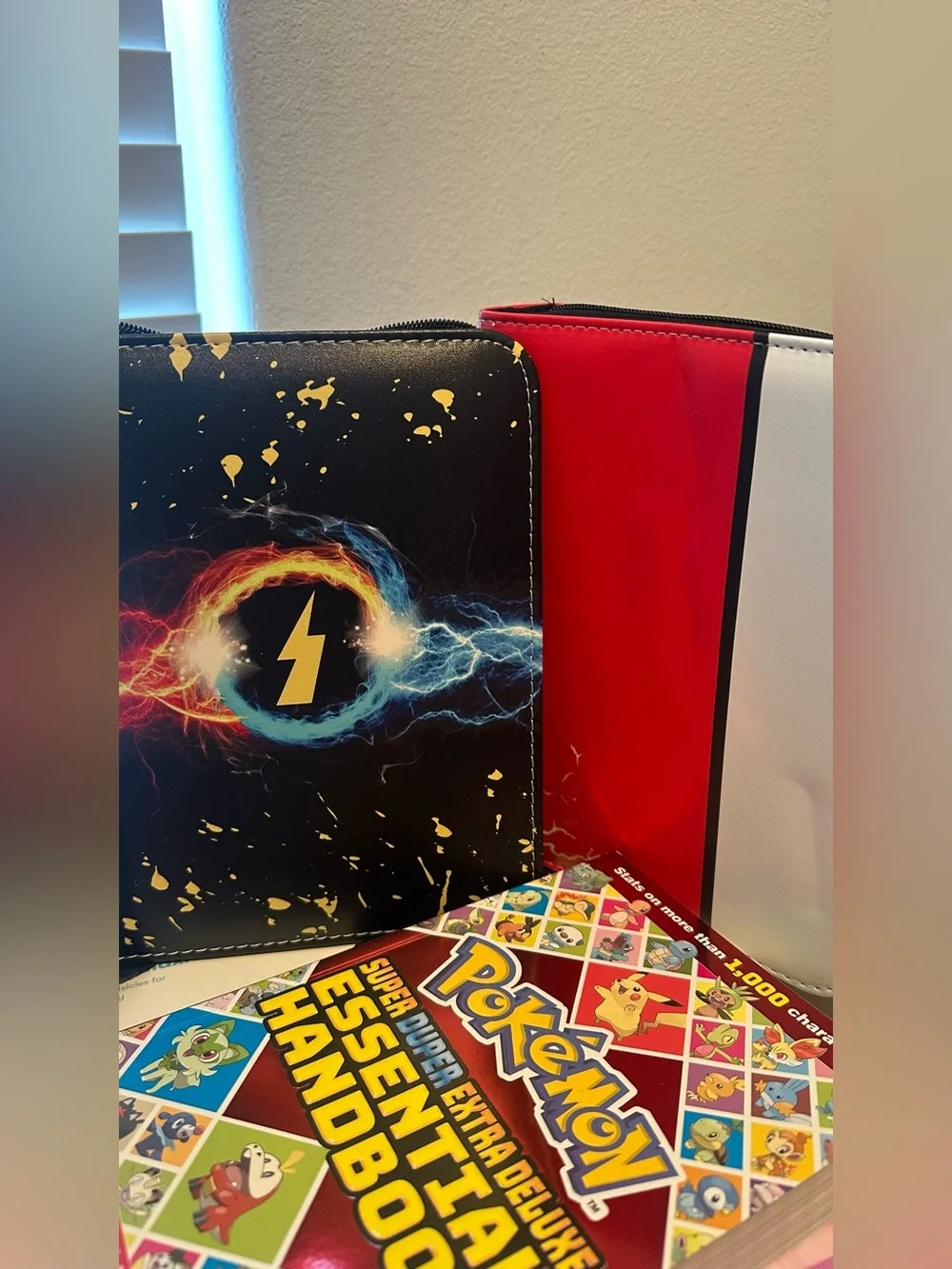 Pokemon binder and book